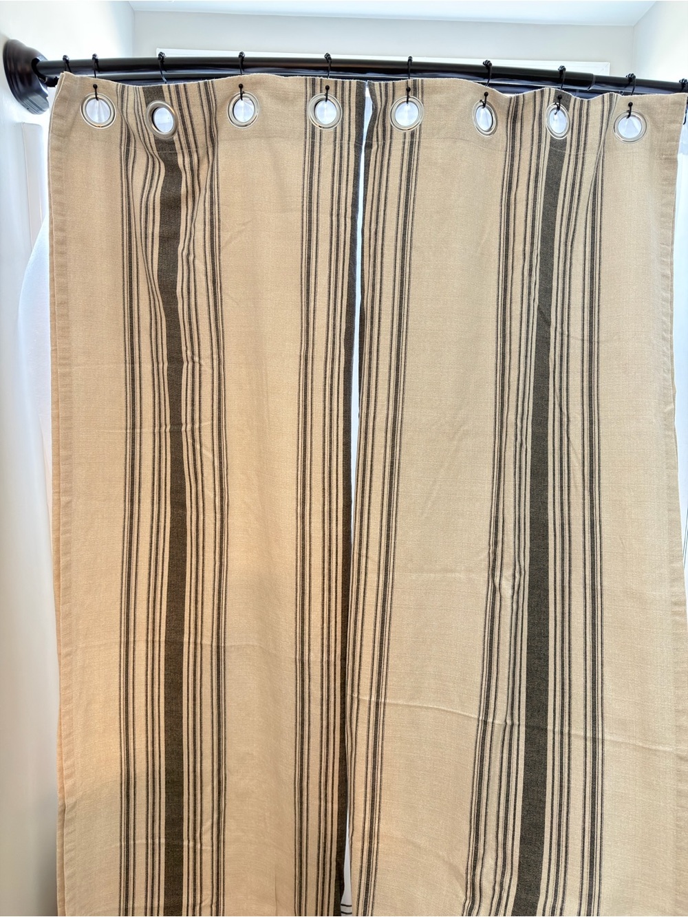 Two curtain panels